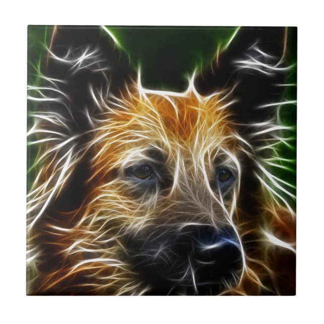Carreau Chien de berger allemand de éclairage (Devant)
