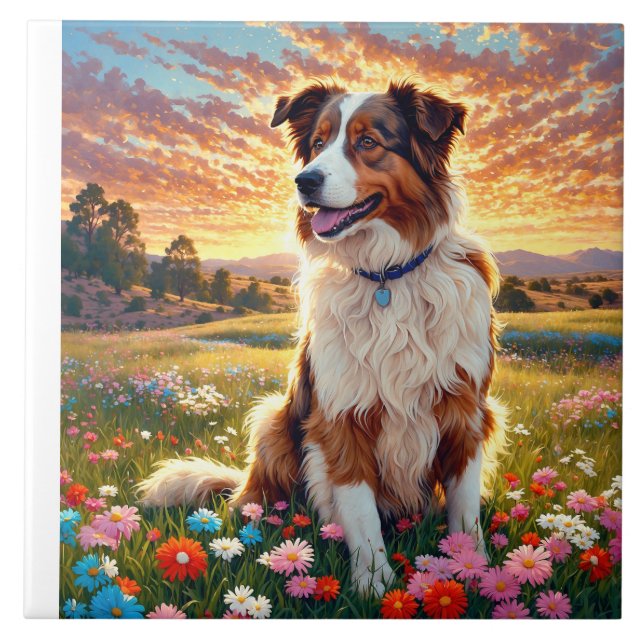 Carreau Chien de berger Border Collie (Devant)
