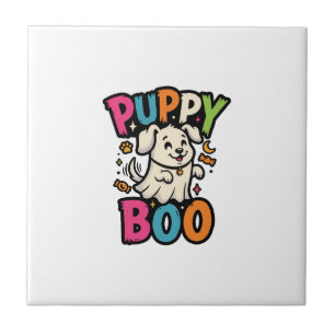 Carreau Chien de Halloween chiot Boo