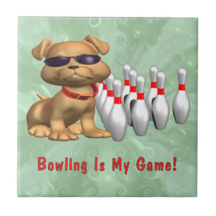 Carreau Chien de jeu de bowling