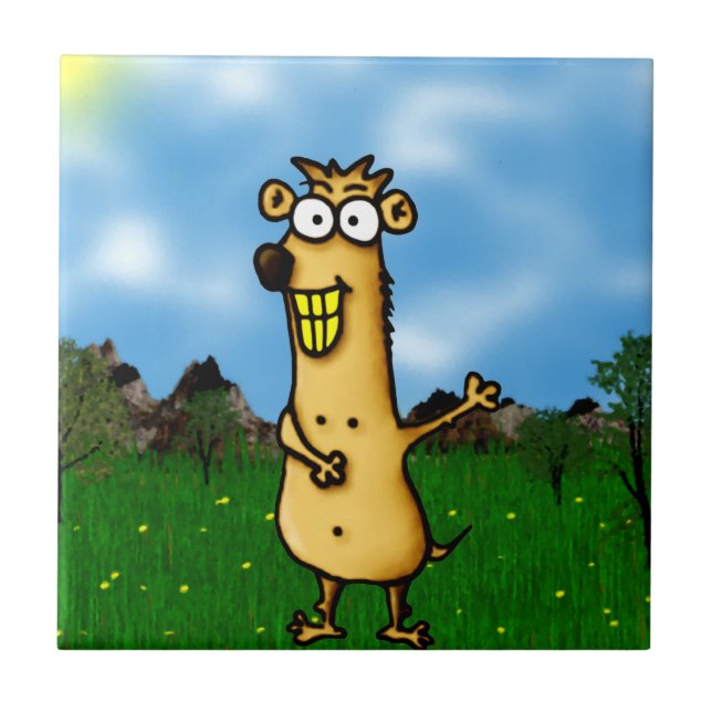 Carreau Chien de prairie (Devant)