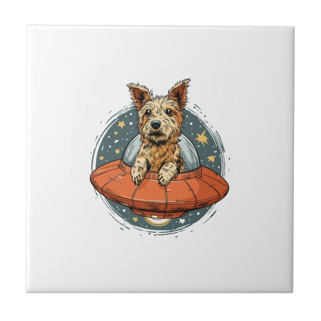Carreau Chien enlevé � Pup en faisceau UFO (Devant)