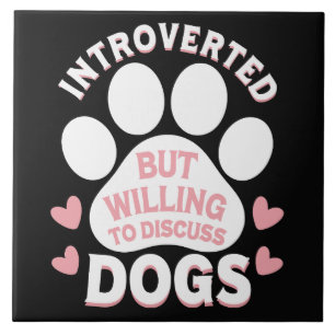 Carreau Chien Introverti Mais Prêt à Discuter des Chiens