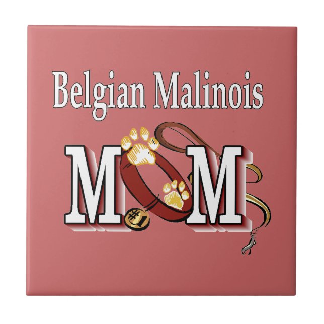 Carreau Chien malinois belge MOM (Devant)