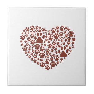 Carreau Chien Paws, Chiot Paws, Animal Paws, Coeur, Animal