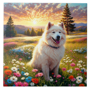 Carreau Chien Samoyède