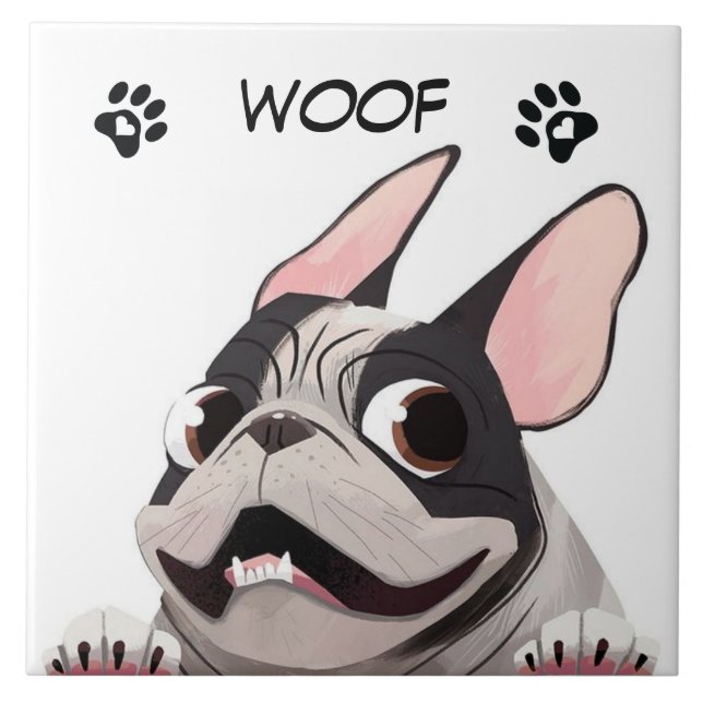 Carreau Chien-taureau français Animé (Devant)