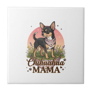 Carreau Chihuahua Mama Chien Bandana Floral Rose_1