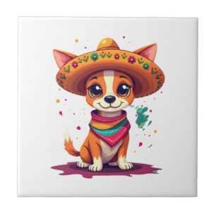Carreau Chihuahua Mexique Cinco de Mayo Chien Drôle (