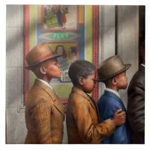 Carreau Children - In line to see a movie 1941