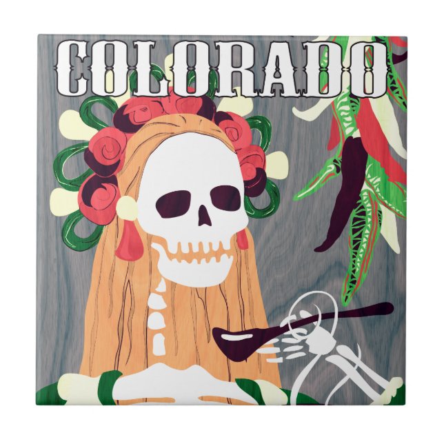 Carreau chile colorado (schéma cool) (Devant)