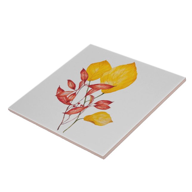 Carreau Chili & Turmeric sur carrelage en céramique (Côté)