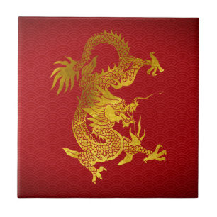Carreau Chine New Year Dragon 2024 papier coupé T