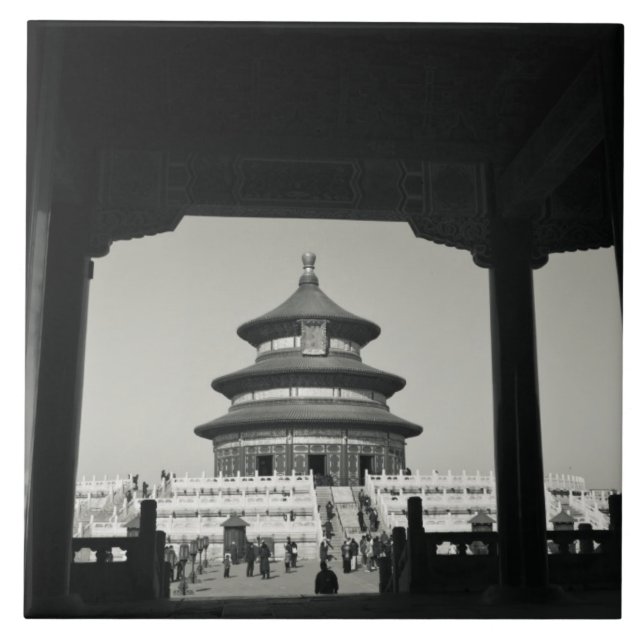 Carreau Chine, Pékin, district de Chongwen. Temple de 2 (Devant)
