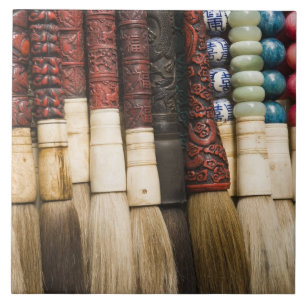 Carreau Chine, Shanghai. Brosses de Chenghuang Miao