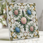 Carreau Chinoiserie florale Chrysanthème rose et bleu<br><div class="desc">Ce carrelage exquis présente un design d'inspiration chinoiserie traditionnelle avec des chrysanthèmes roses et bleus vibrants, entourés de feuillage vert et de fleurs jaunes ornées. Les détails délicats et la disposition symétrique créent une esthétique élégante et intemporelle. Parfait pour ajouter une touche de sophistication aux backsplashes de la cuisine, aux...</div>