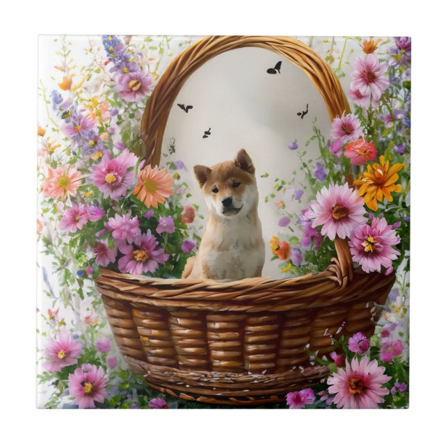 Carreau Chiot de Shiba Inu (Devant)