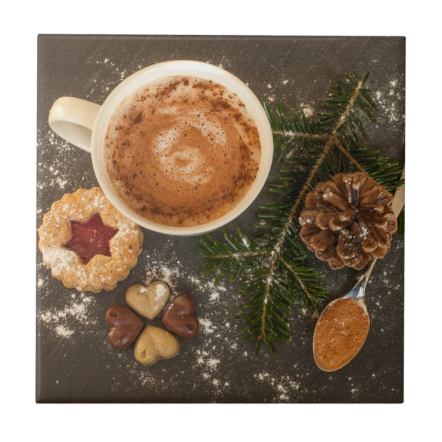 Carreau Chocolat chaud de Noël (Devant)