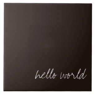 Carreau Chocolat foncé personnalisé Brown