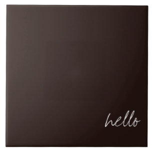 Carreau Chocolat foncé personnalisé Brown