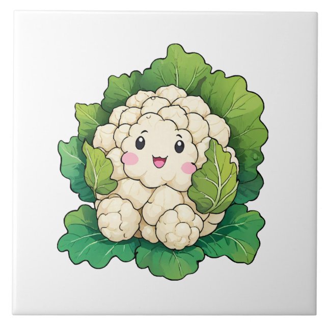 Carreau Chou-fleur Kawaii (Devant)