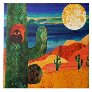 Carreau Chouette du désert 