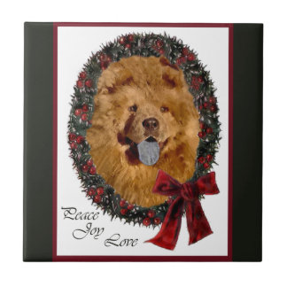 Carreau Chow Chow Noël