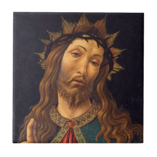 Carreau Christ couronné d'épines par Sandro Botticelli