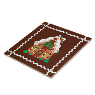 Carreau Christmas Gingerpain Maison Cuisine Trivet Cadeau