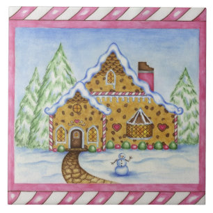 Carreau Christmas Gingerpain Maison Cuisine Trivet Cadeau