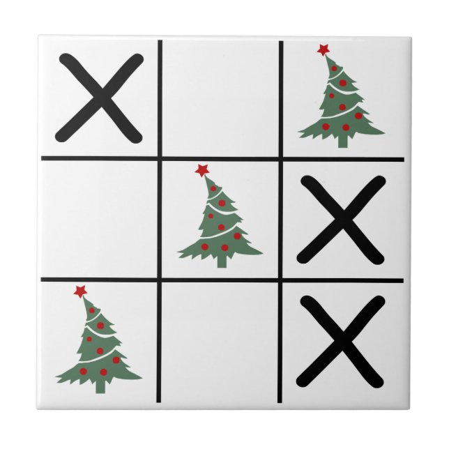 Carreau Christmas Tic Tac Toe (Devant)