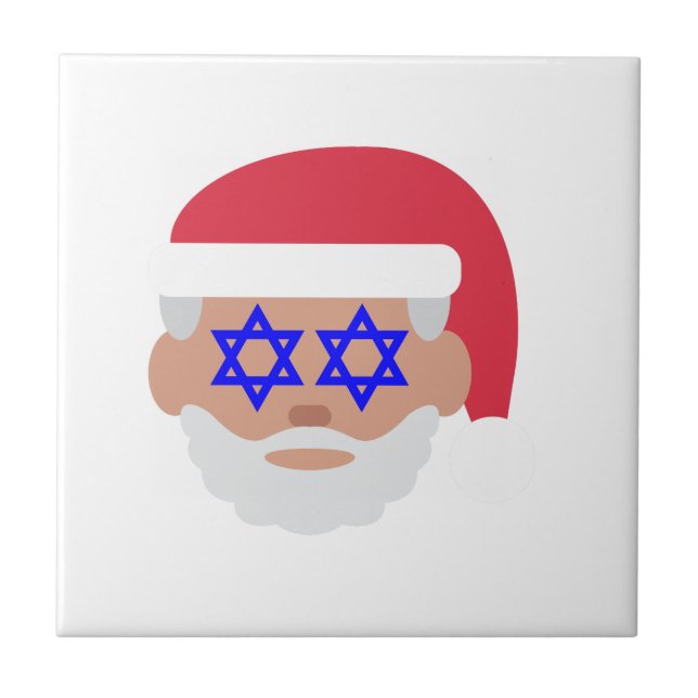 Carreau christmukah santa claus emoji (Devant)