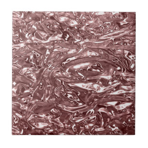 Carreau Chrome Métallisé Liquide Rose Gold Chic Glam