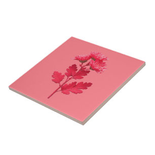 Carreau Chrysanthème rose