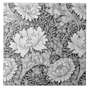 Carreau Chrysanthemum Grey, William Morris