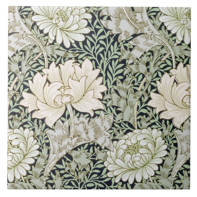 Carreau Chrysanthemum, William Morris (Devant)