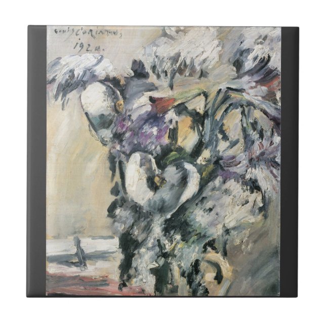 Carreau Chrysanthimums et calla Lillies par Lovis Corinthe (Devant)