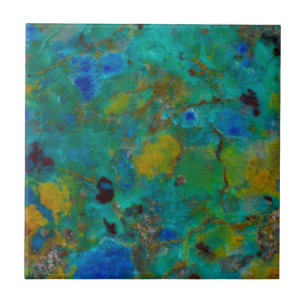 Carreau Chrysocolla de Blue Cliff