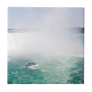 Carreau Chute à cheval et bateau des chutes du Niagara