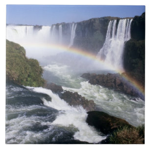 Carreau Chutes d'Iguassu, État du Paraná, Brésil. Vue aéri