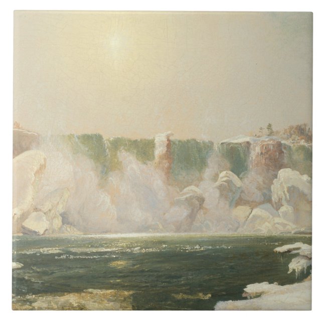 Carreau Chutes du Niagara en hiver (glace dans l'eau) (Devant)