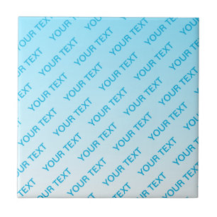 Carreau Ciel bleu (couleur changeable) Motif Ombre et text