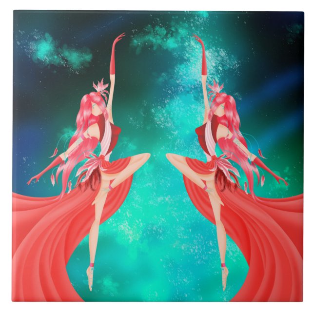 Carreau Ciel de nuit rose Ballerina (Devant)