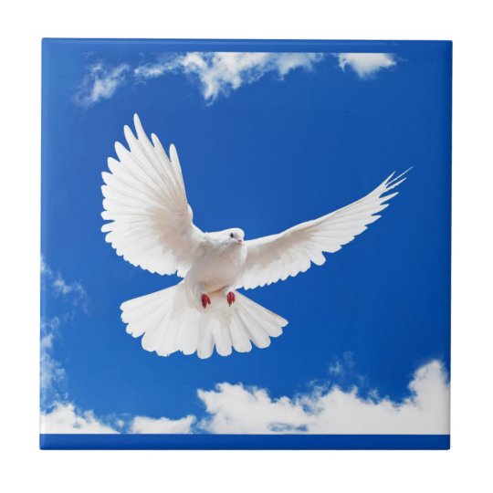 Carreau Ciel De Vol D Amour De Paix D Oiseau De Colombe De Zazzle Fr