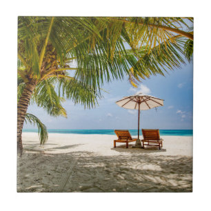 Carreau Ciel déprimé des palmiers