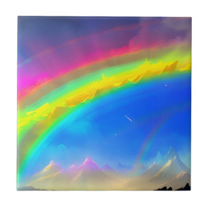 Carreau Ciel lumineux arc-en-ciel