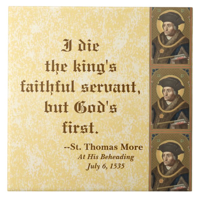 Carreau Citation célèbre de St. Thomas More (SAU 026) (Devant)