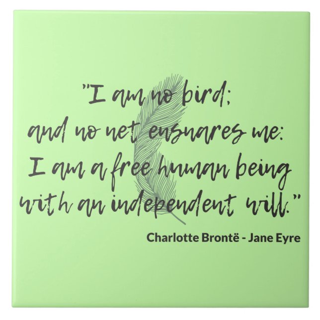 Carreau Citation de Jane Eyre II (Devant)