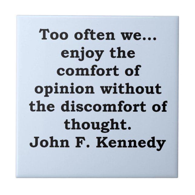 Carreau citation de John F. Kennedy (Devant)