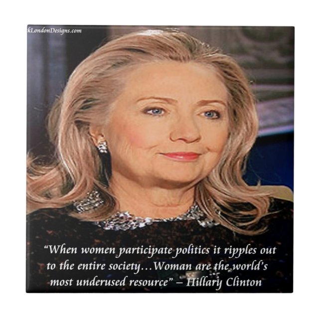 Carreau Citation de la ressource pour femmes Hillary (Devant)